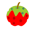 表面が凸凹になった実のイラスト