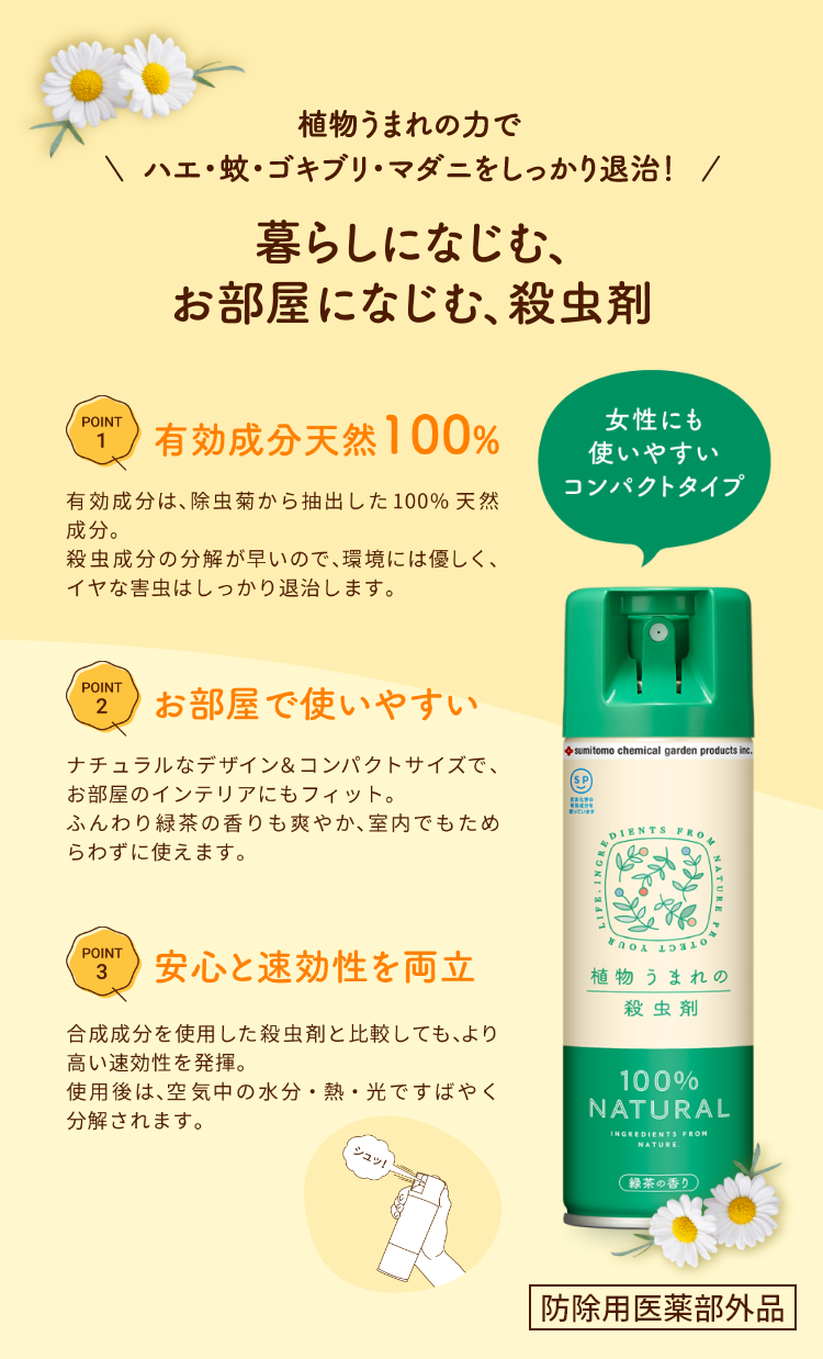 KINCHO園芸株式会社 | 植物うまれの殺虫剤